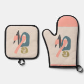 愛 鍋つかみ&鍋敷きセット (正面)