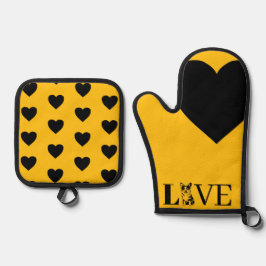 愛 鍋つかみ&鍋敷きセット
