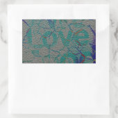 愛 長方形シール (バッグ)