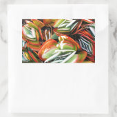 愛_ 長方形シール (バッグ)