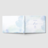 愛 | 青いハートと水の結婚色 ゲストブック (全面)