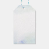 愛 |青いハートと水彩結婚式の引き出物 ギフトタグ (裏面)