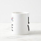 愛 – 韓国国旗 コーヒーマグカップ (中央)