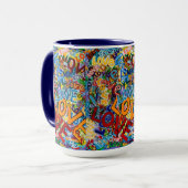 "愛"飲み物マグカップ マグカップ (正面左)