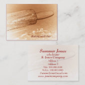 愛…麺棒の名刺と焼けること 名刺 (正面/裏面)