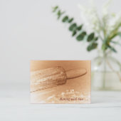 愛…麺棒の名刺と焼けること 名刺 (スタンド正面)