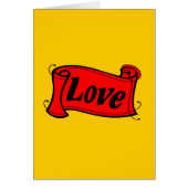 愛、黄色の黒と赤 (正面)