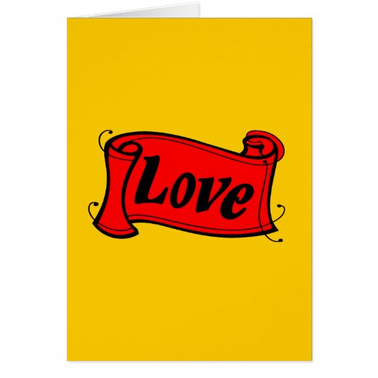 愛、黄色の黒と赤 (正面)