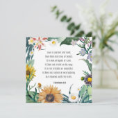 愛、1コリント13:4、 (スタンド正面)