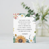 愛、1コリント13:4、 ポストカード (スタンド正面)