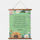 愛、1コリント13:4、 吊り下げ型タペストリー (正面)