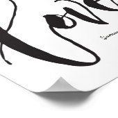 愛、1コル。13,カップル名,スクリプモダント ポスター (角)