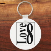 愛(8)インフィニティ キーホルダー (正面)