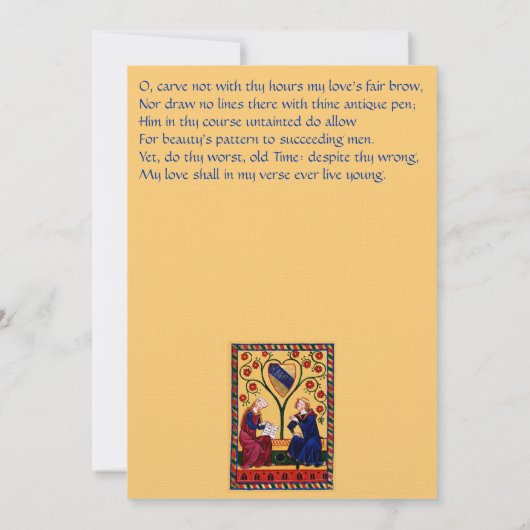 愛- Amorカード-シェークスピア 招待状 (裏面)