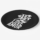 愛。Amor。Love. ペーパープレート (アングル)