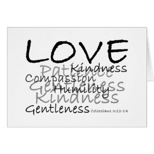 愛(Colossians 3)のカード