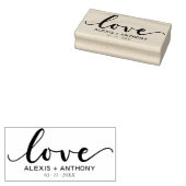 愛 – DIY結婚式の引き出物ゴム印パーソナライズされた ラバースタンプ (押印)