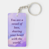 愛 – Draginie確認キーチェーン。 キーホルダー (裏面)