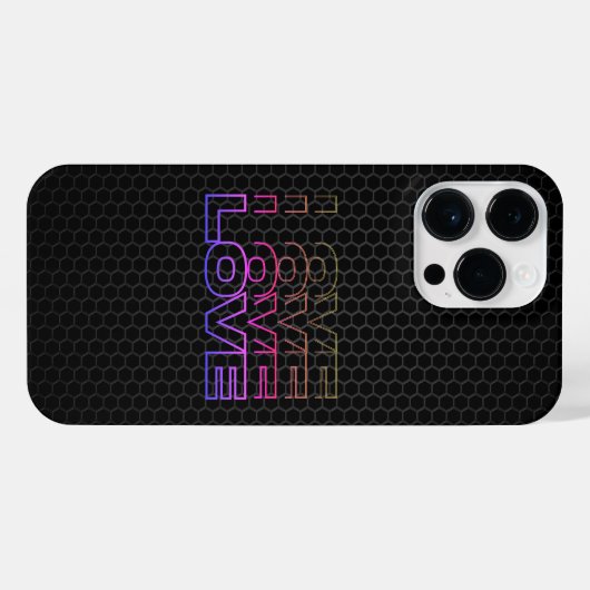 愛 – Electro Edition iPhoneケース (裏面横)