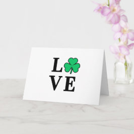 愛 Ireland クローバー シャムロック ミニマル 汎用 カード