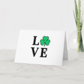 愛 Ireland クローバー シャムロック ミニマル 汎用 カード (正面)