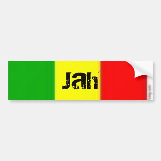 愛、Jah バンパーステッカー (正面)