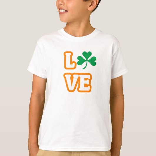 "愛" (SAINT PATRICK'S EDITION)キッズティー Tシャツ (正面)