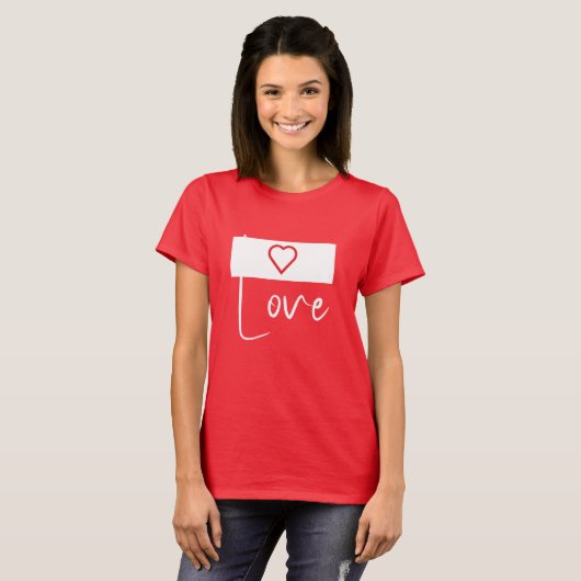 愛 Tシャツ (正面フル)