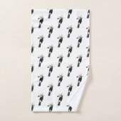 愛| Toucanソンブレロについてのタコスは バスタオルセット (ハンドタオル)