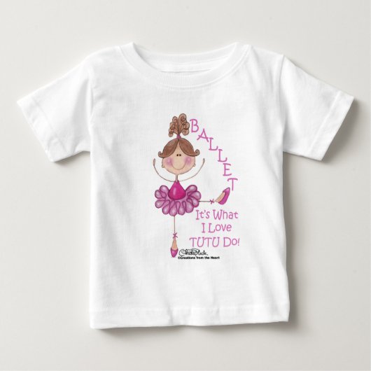 愛"TUTU"行く! ベビーTシャツ (正面)
