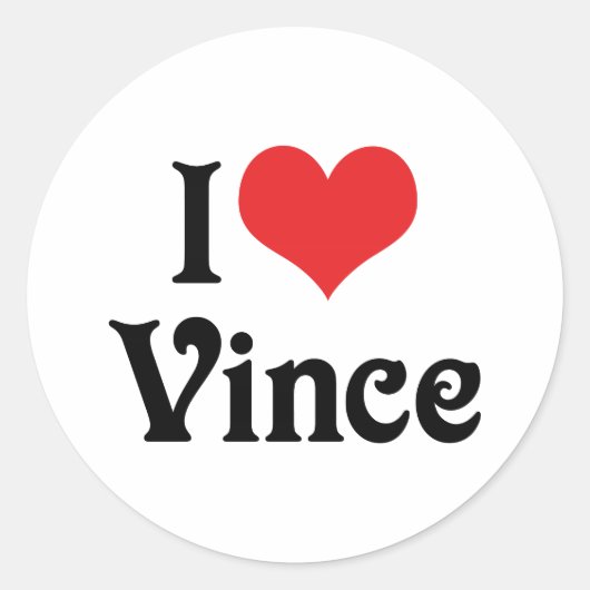 愛 Vince ラウンドシール (正面)