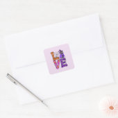 愛 – Witch Black Cat スクエアシール (封筒)