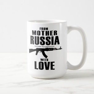 愛AKマグを持つ母ロシアから コーヒーマグカップ