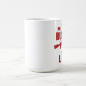 愛AKマグを持つ母ロシアから コーヒーマグカップ (中央)