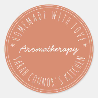 愛Aromatherapy Terracotaで作られた家 ラウンドシール