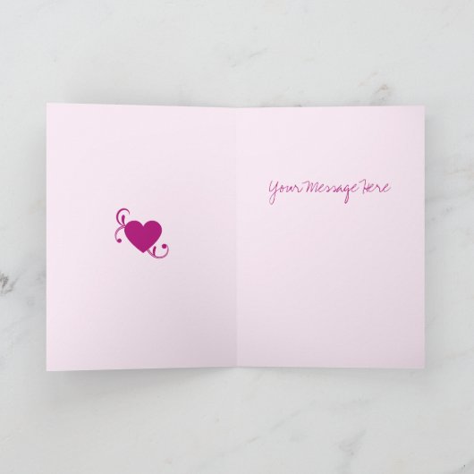 愛Be My Valentine Greeting Card カード (内部)