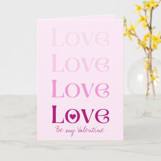 愛Be My Valentine Greeting Card カード (黄色い花)