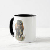 愛BISON BUFFALOそんなに多くの私のおもしろい引用文マグ マグカップ (正面左)