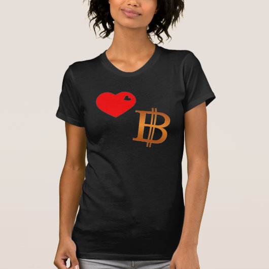 愛Bitcoin Tシャツ (正面)