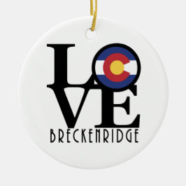愛Breckenridge CO セラミックオーナメント