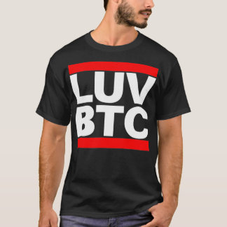 愛BTCビットコイン暗号通貨  Tシャツ