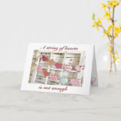 愛CAを示すには「ハートの列」だけでは不十分 カード (黄色い花)