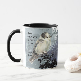 愛GRAY JAYS BIRDSそう多くの私おもしろい引用文Mug マグカップ