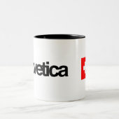 愛Helveticaマグ02 ツートーンマグカップ (中央)