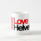 愛Helveticaマグ コーヒーマグカップ (中央)