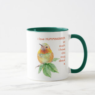 愛HUMMINGBIRDSそんなに私のおもしろい引用文 マグカップ