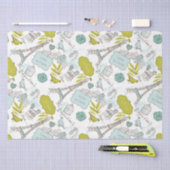 愛inパリパターン 薄葉紙 (クラフト)