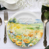 愛in開花春夏の花ブライダルシャワー ペーパープレート