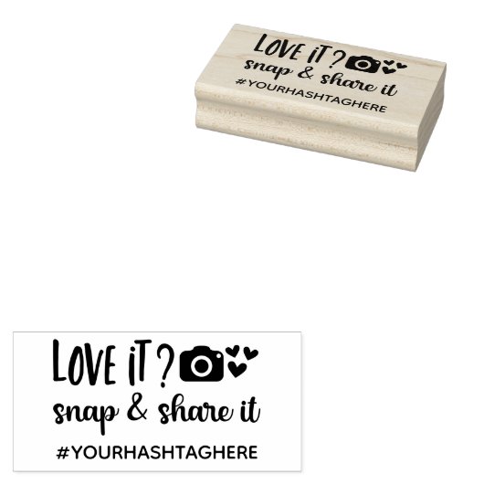 愛ItスナップIt共有あなたのハッシュタグ ラバースタンプ (押印)