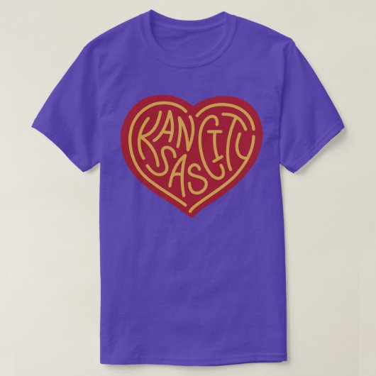 愛KC赤x黄色 Tシャツ (デザイン正面)